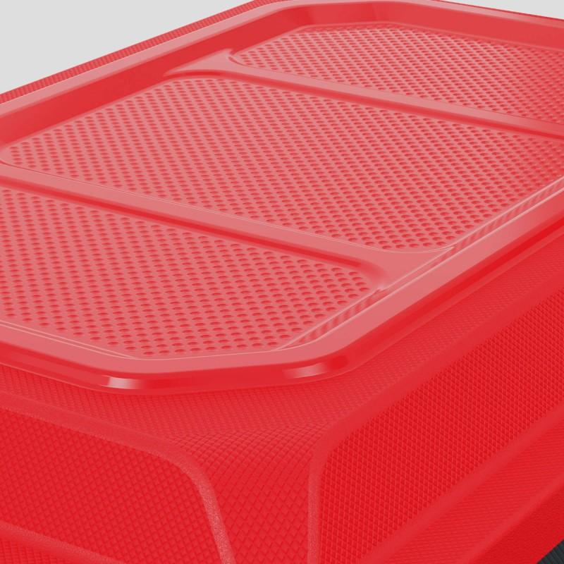 Sundis Lot De 3 Malles De Rangement En Plastique 60l Avec Couvercle Clipsable LOCKER