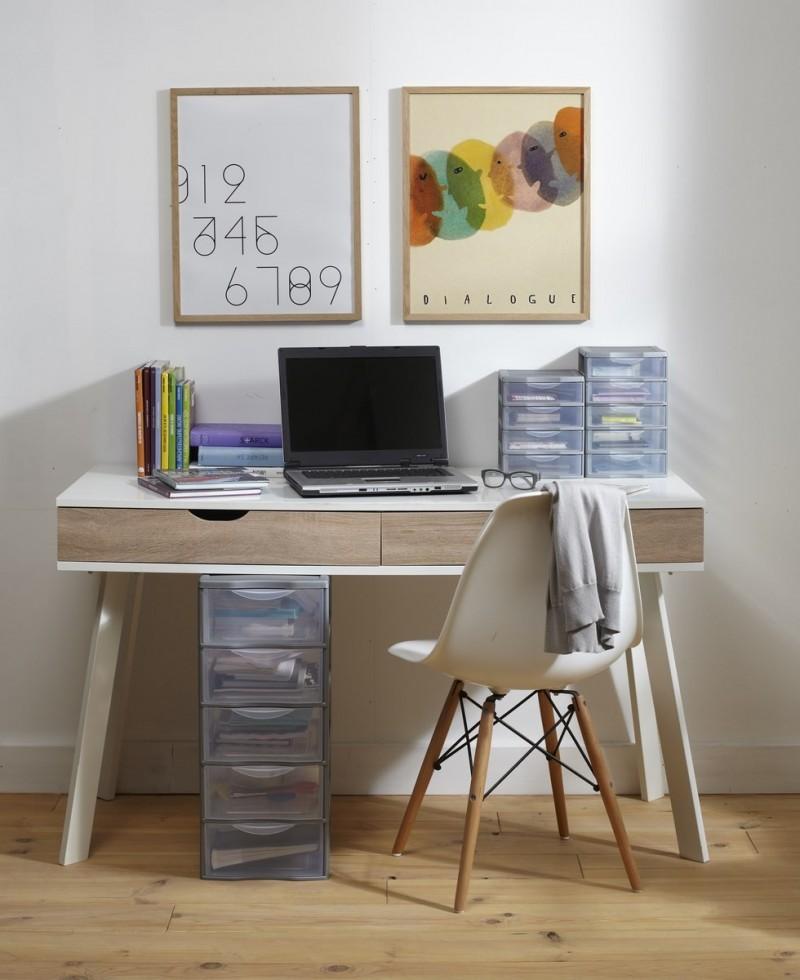 Sundis Lot De 4 Petites Tours De Rangement Plastiques A6 Orgamix 3 Tiroirs Transparents - Gris