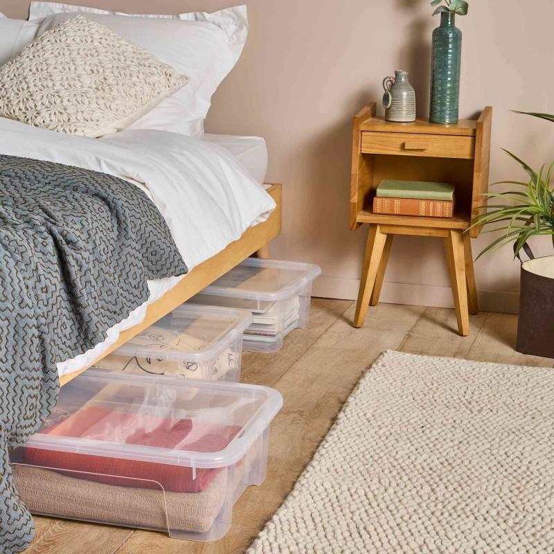 Sundis Lot De 6 Boîtes De Rangement En Plastique Transparent 25L Avec Couvercle VIEW BOX