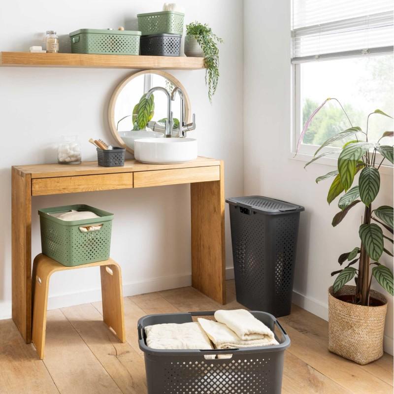 Sundis Lot De 7 Paniers De Rangement En Plastique 1 5l PIXEL - Vert Sauge