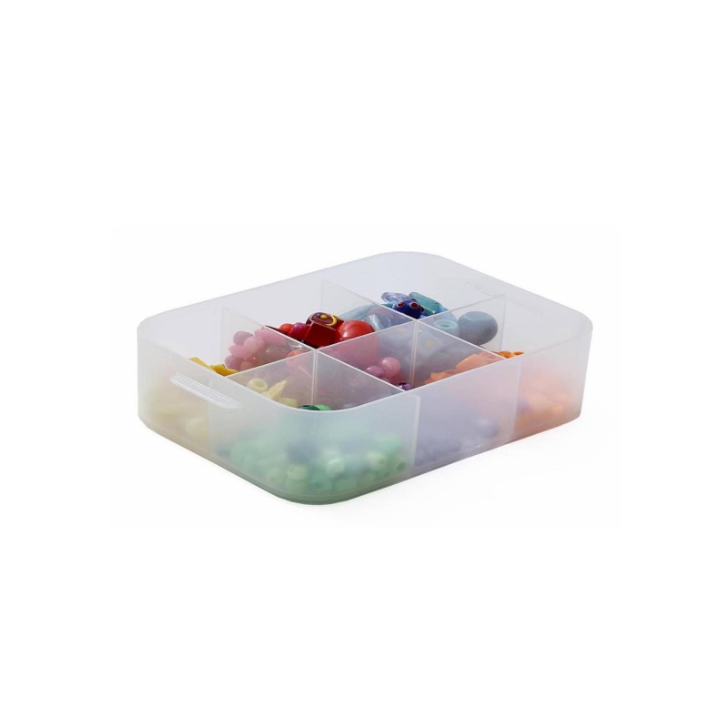 Sundis Lot De 8 Petites Boîtes De Rangement En Plastique Transparent Format A5 Avec Séparateurs Pure Box