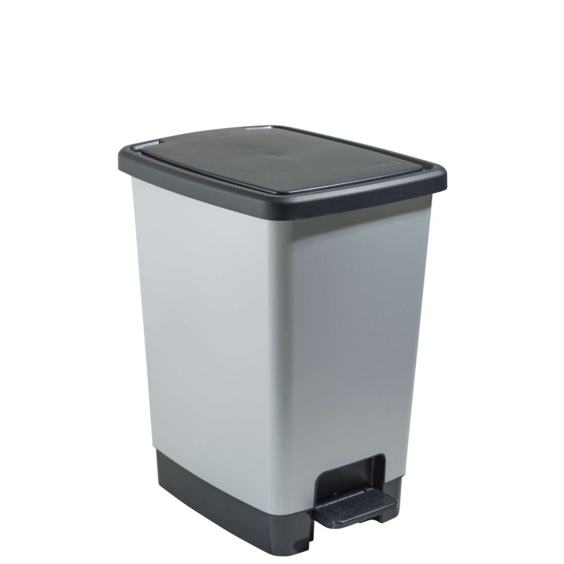 sundis Poubelle à pédale 30 litres rectangulaire en plastique recyclé COVER BIN