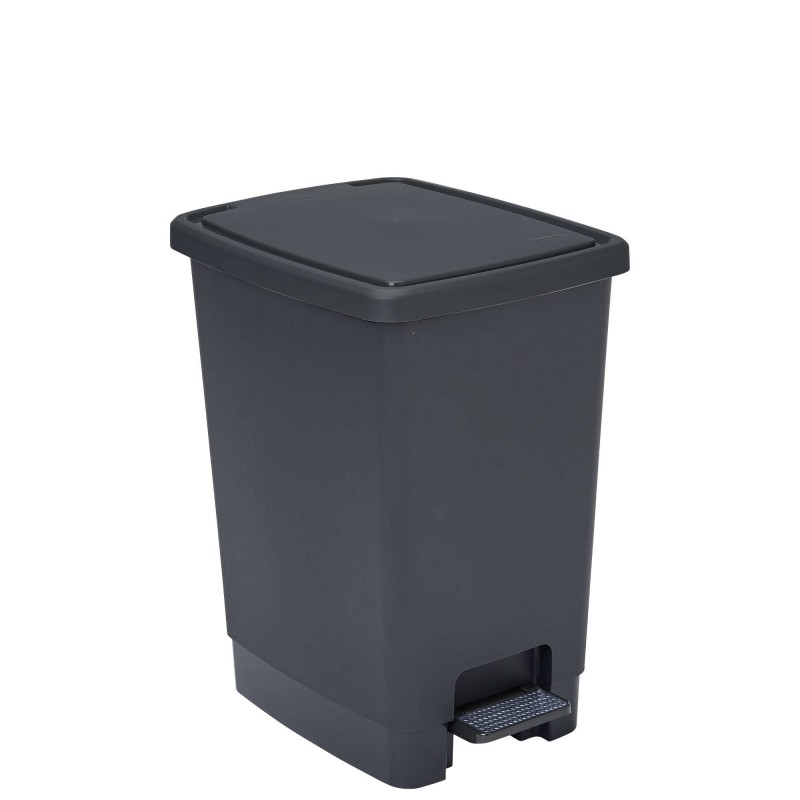 sundis Poubelle à pédale 30 litres rectangulaire en plastique recyclé FLAT BIN