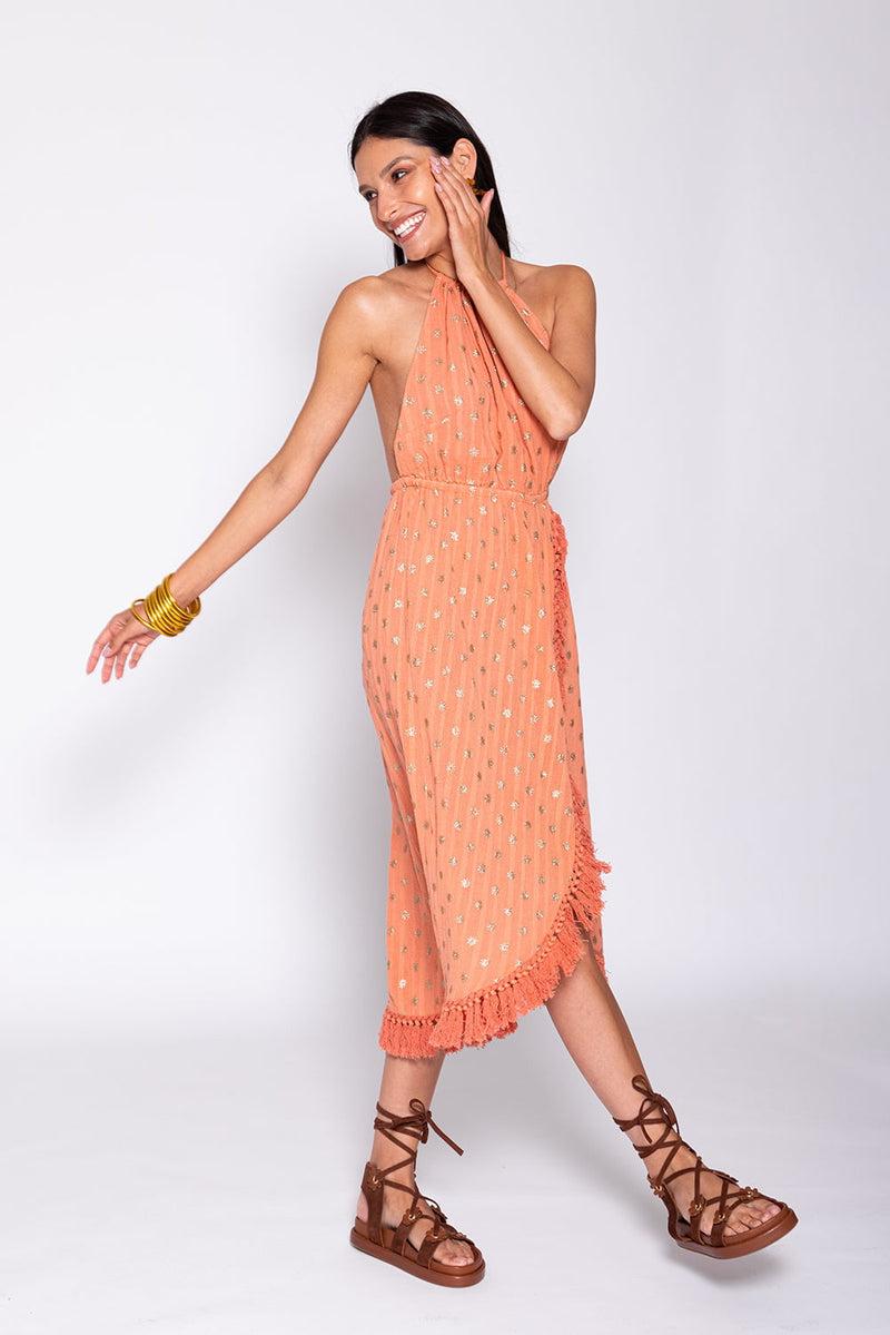 sundress ADELA DRESS DUBAI TERRACOTTA