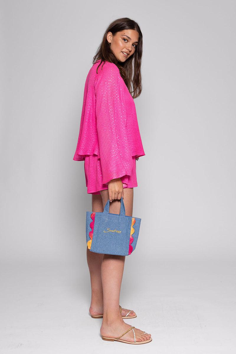 Sundress ANAIS SHORT SAINT BARTH NEON PINK