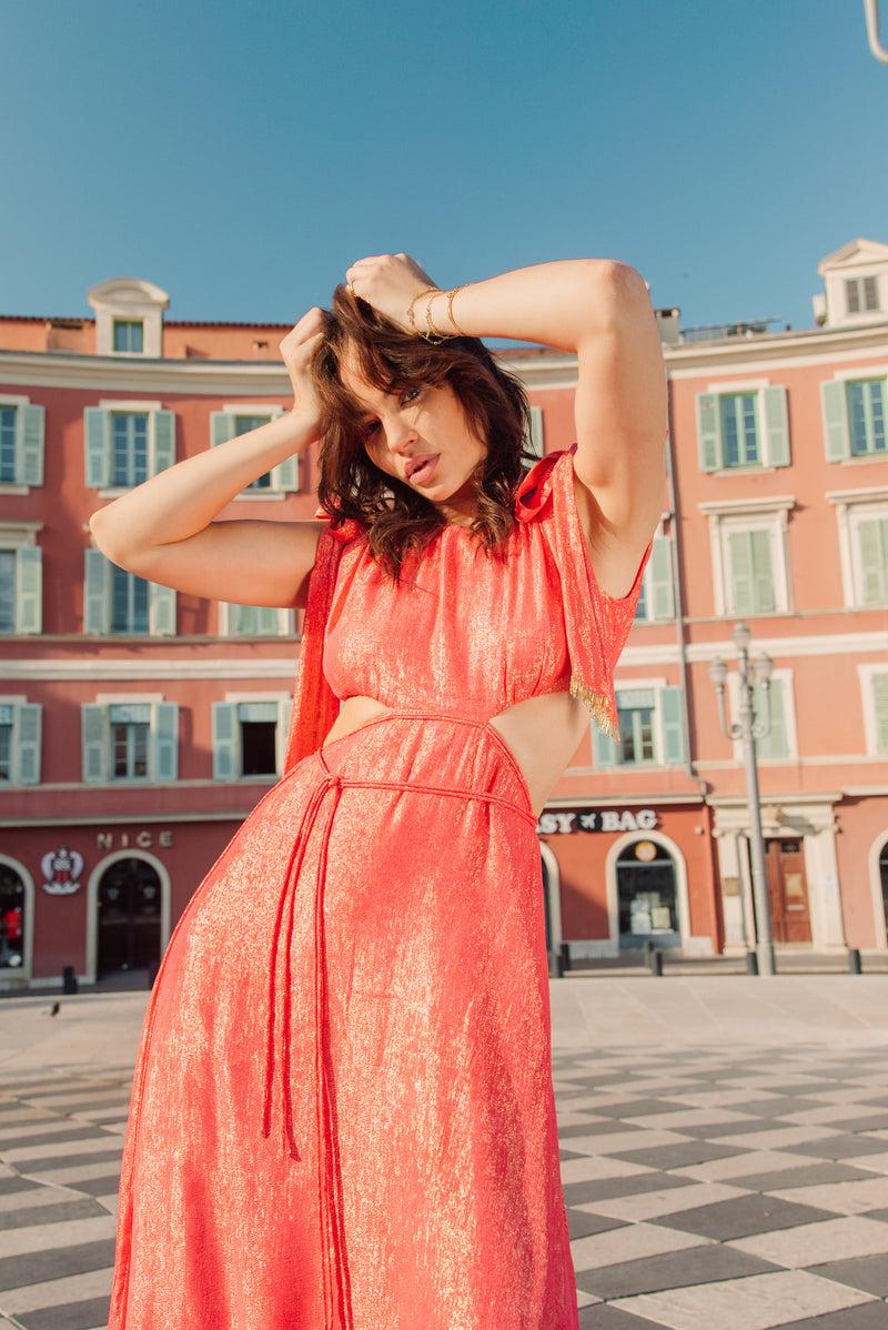 Sundress ANJA LONG DRESS IOS GRENADINE