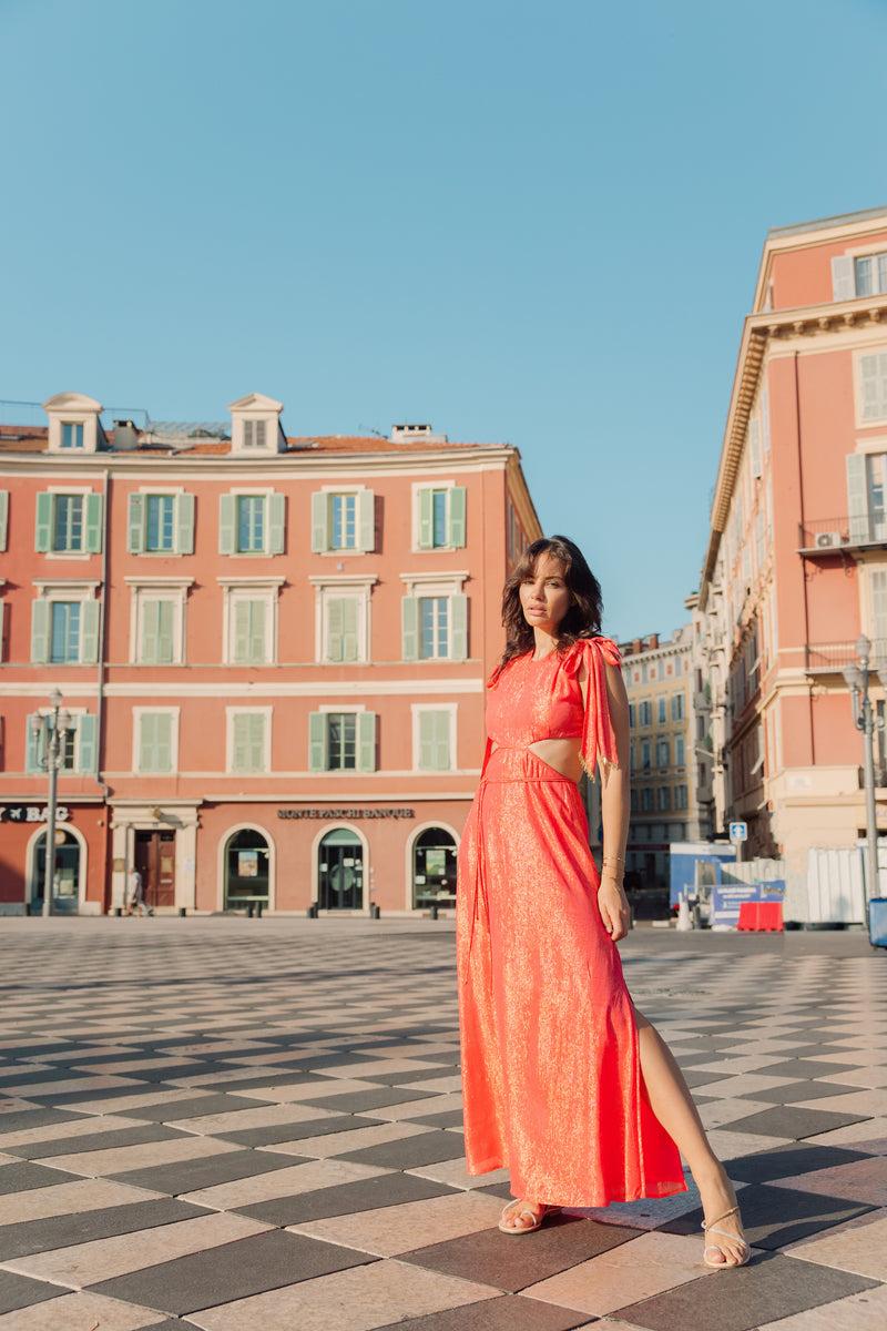 sundress ANJA LONG DRESS IOS GRENADINE