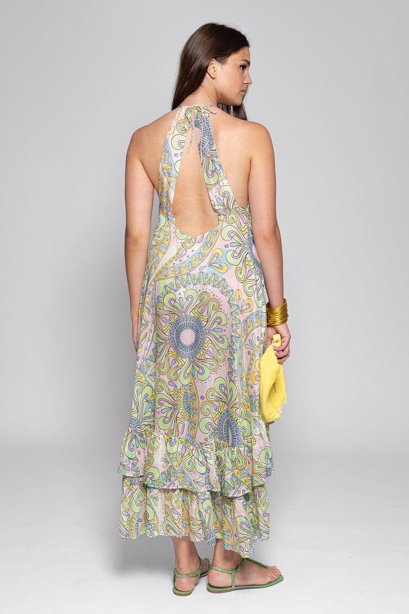 Sundress CAPUCINE DRESS HAVANA ICE CREAM