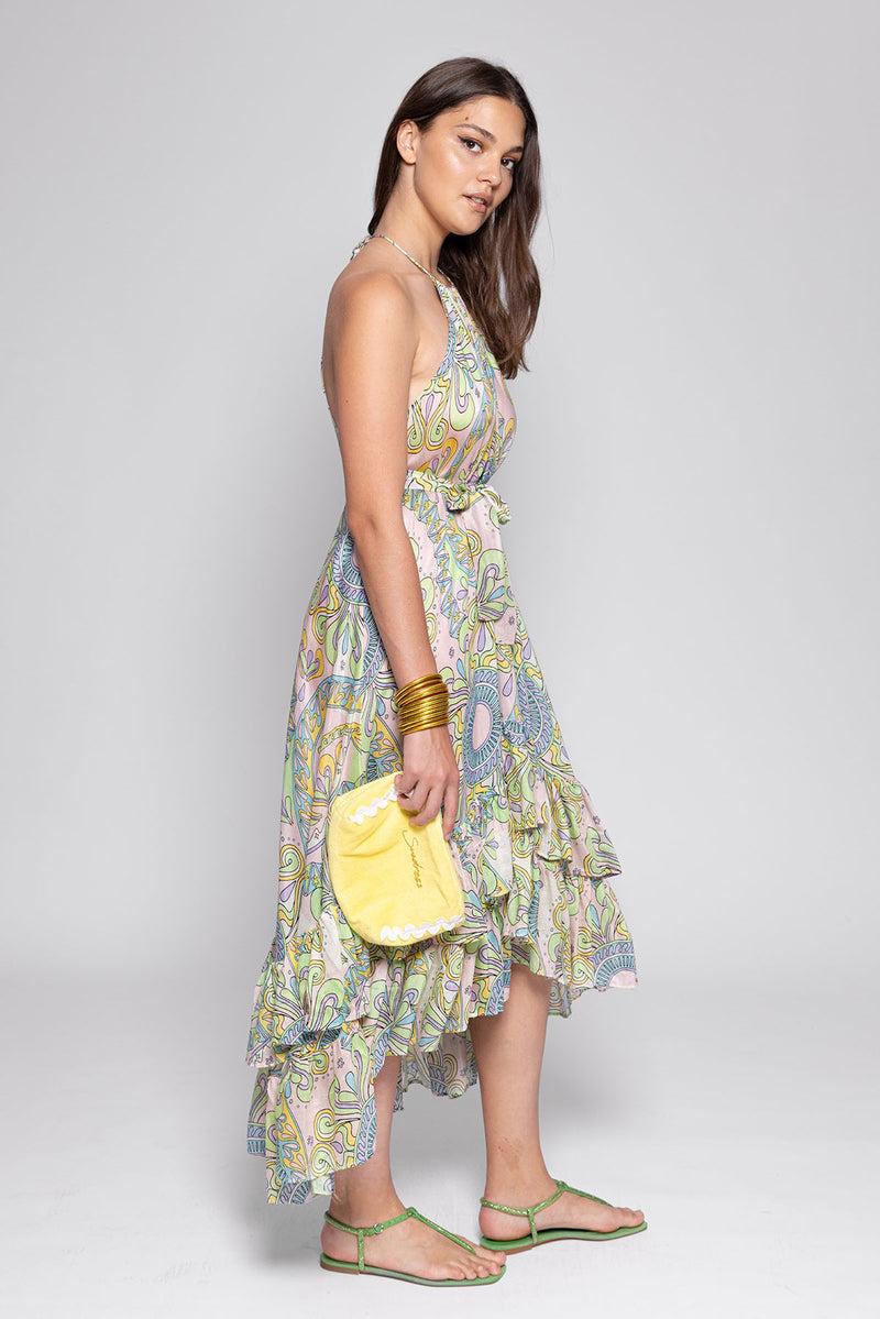 Sundress CAPUCINE DRESS HAVANA ICE CREAM
