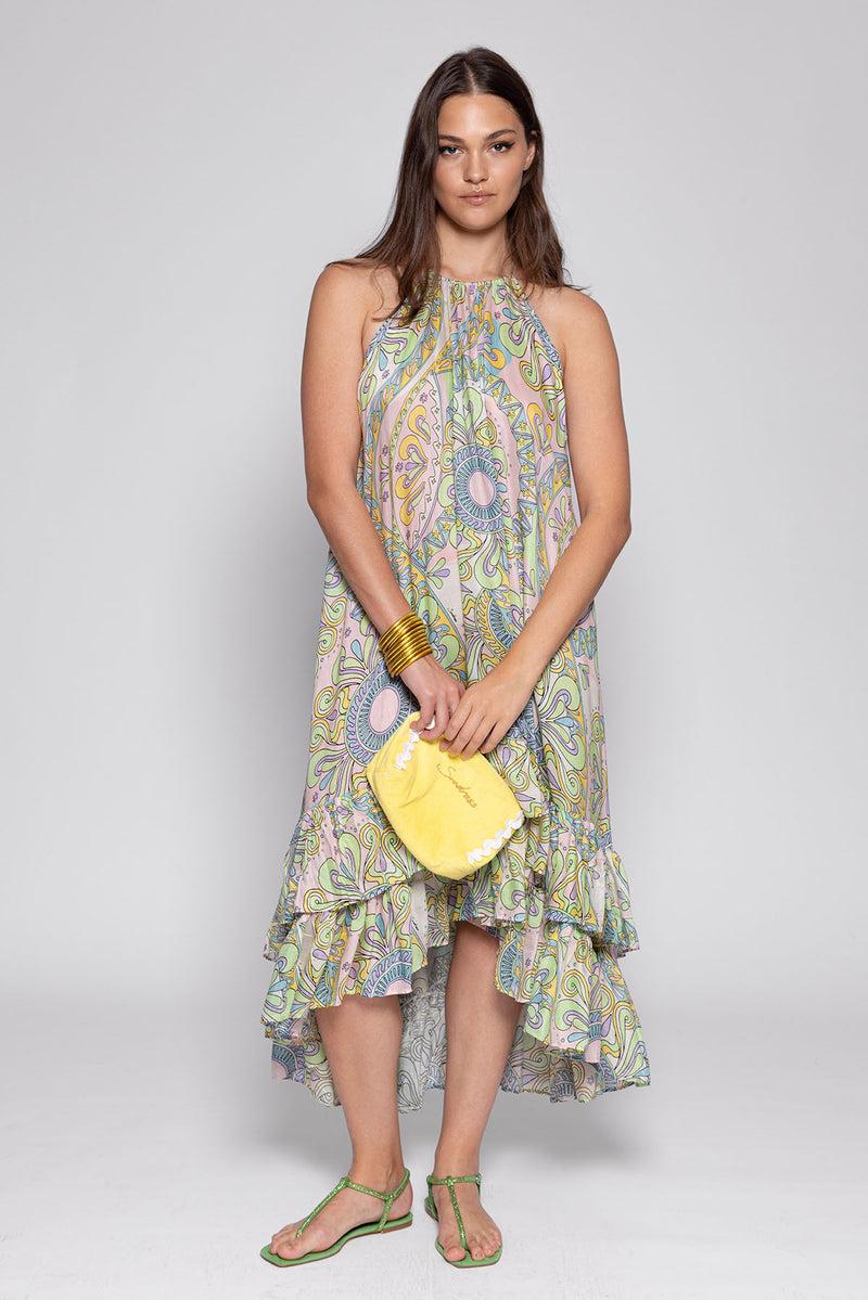 Sundress CAPUCINE DRESS HAVANA ICE CREAM