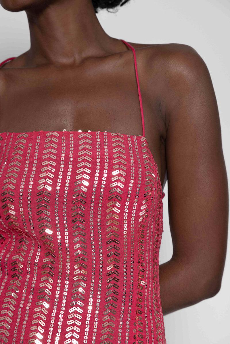 Sundress CAROLA SHORT DRESS BORA BORA RASPBERRY