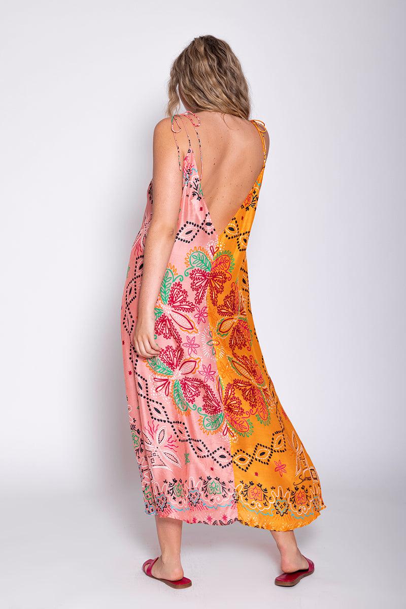 Sundress CARY LONG DRESS SAINT TROPEZ BICOLOR