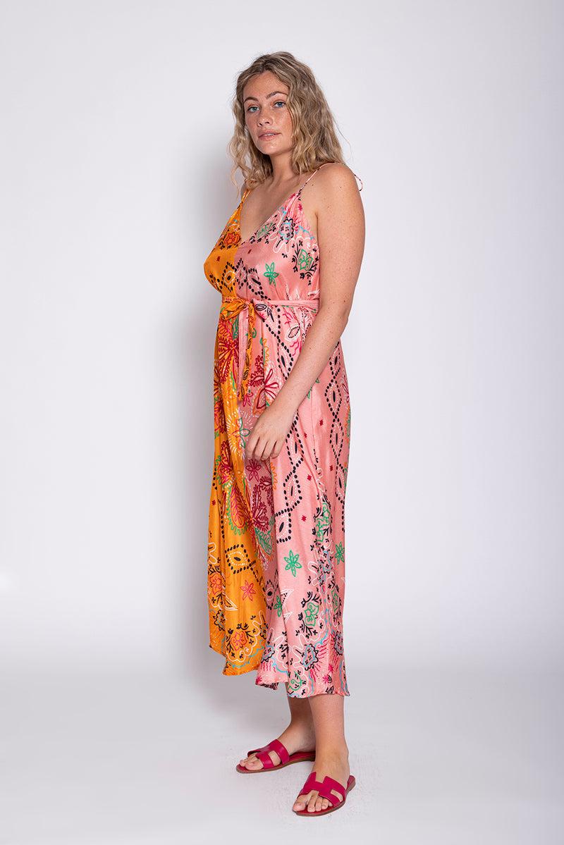 Sundress CARY LONG DRESS SAINT TROPEZ BICOLOR