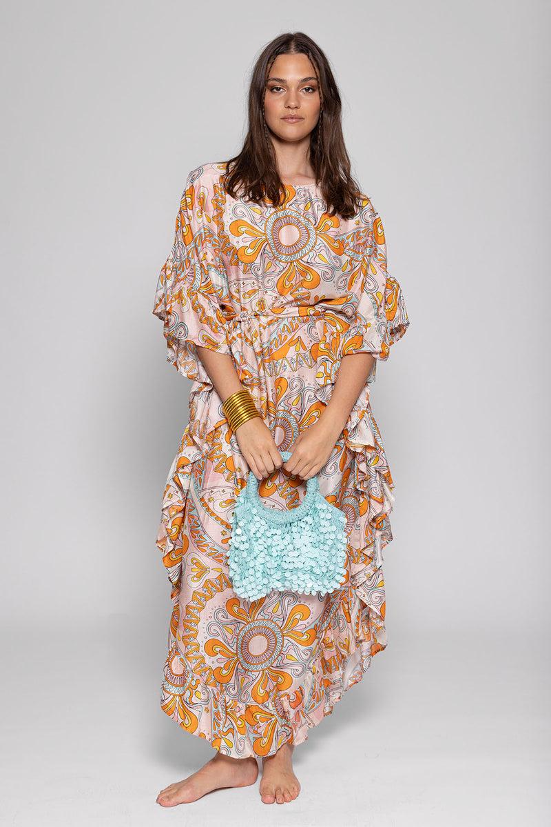 Sundress DIANA COVER UP HAVANA AQUARELLE