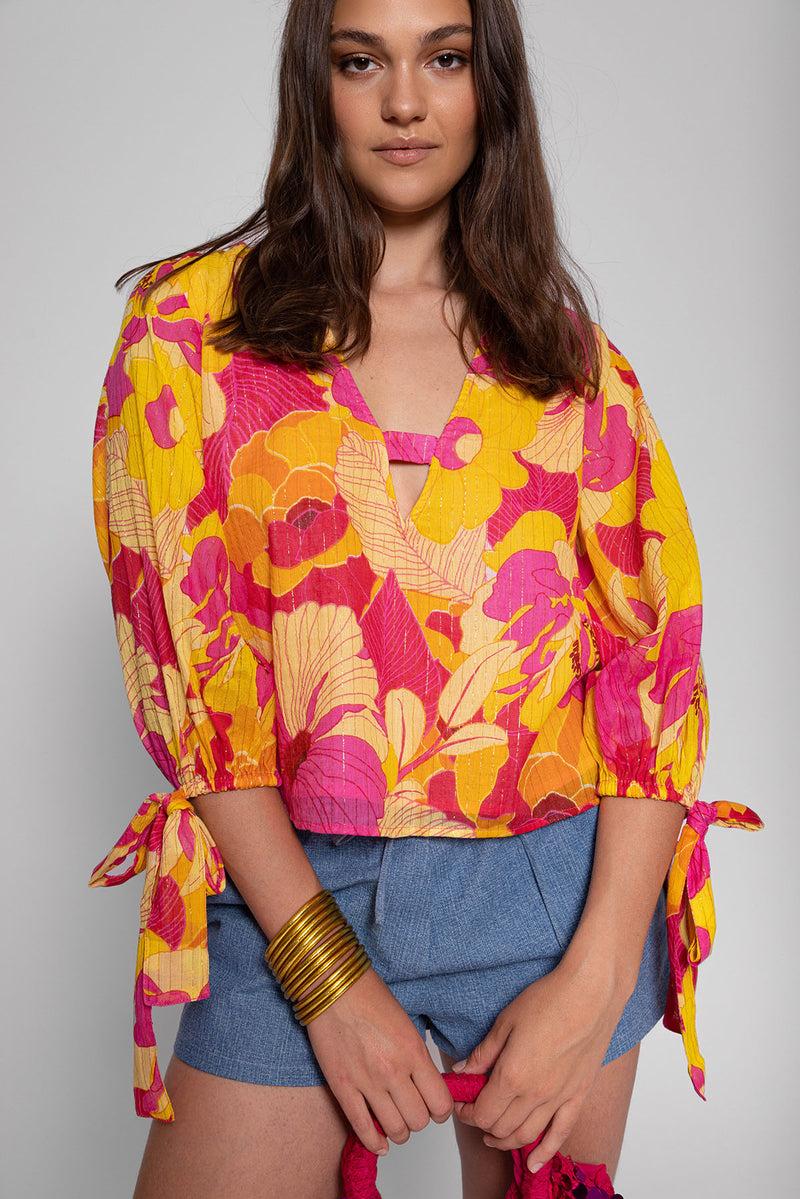 sundress DOLORES TOP FLOWERS PRINT