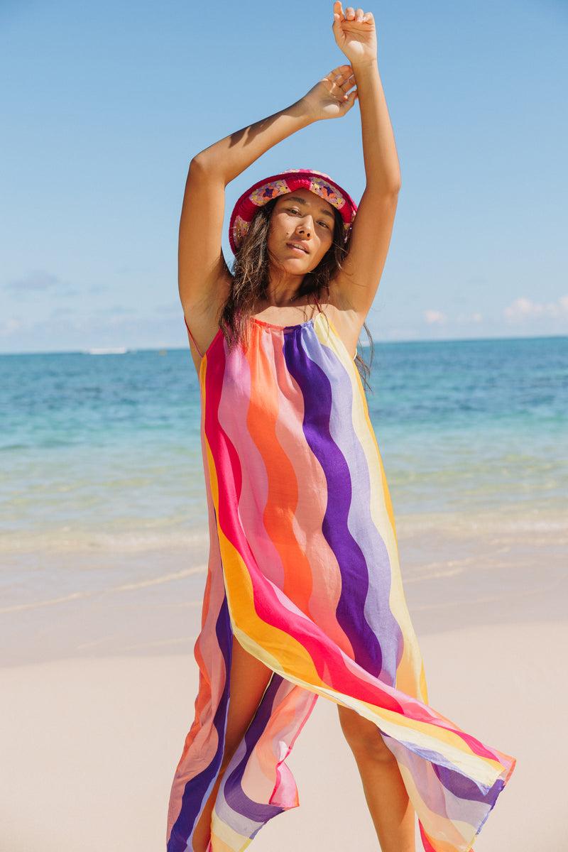 Sundress GRACE LONG DRESS CAPRI MULTICOLOR