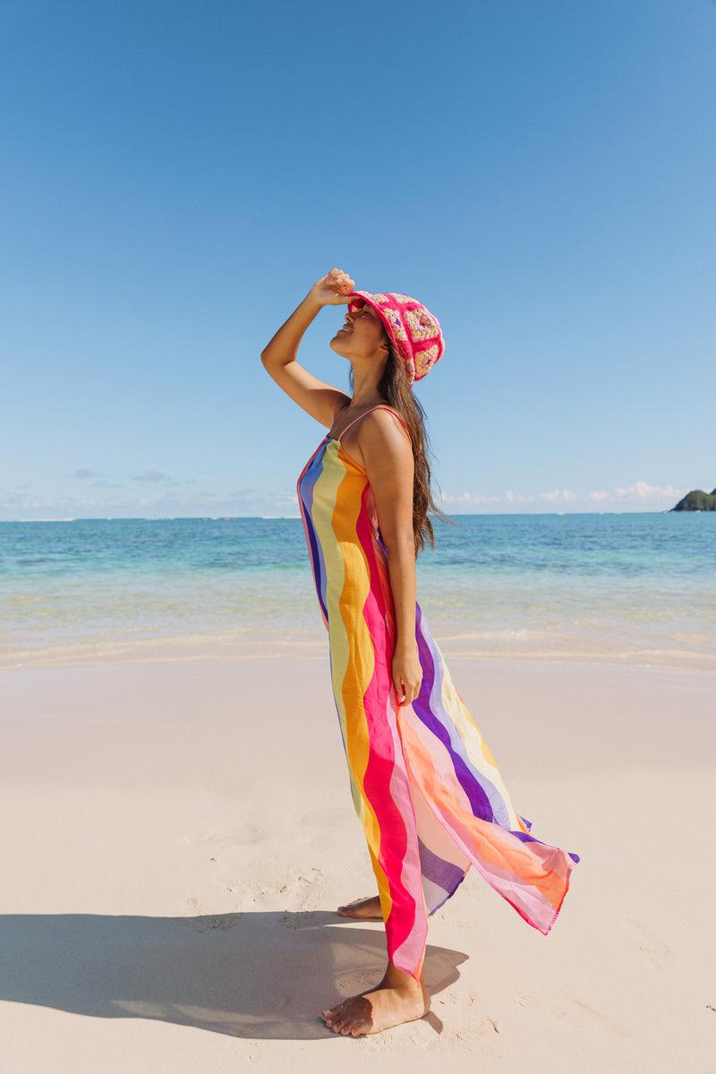 sundress GRACE LONG DRESS CAPRI MULTICOLOR