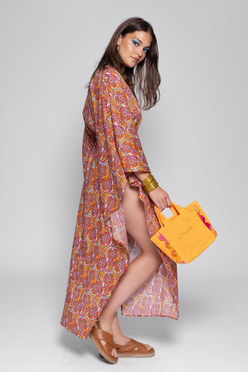 Sundress HELENE CAFTAN MINI HAVANA