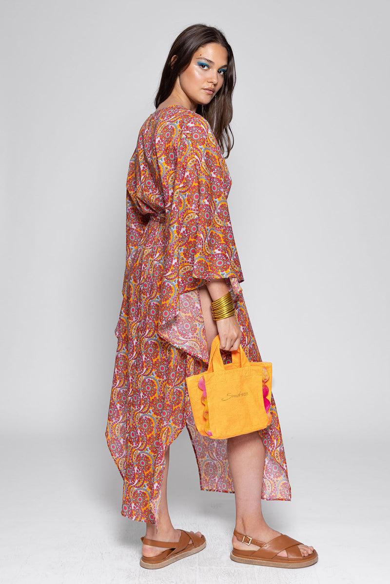 Sundress HELENE CAFTAN MINI HAVANA