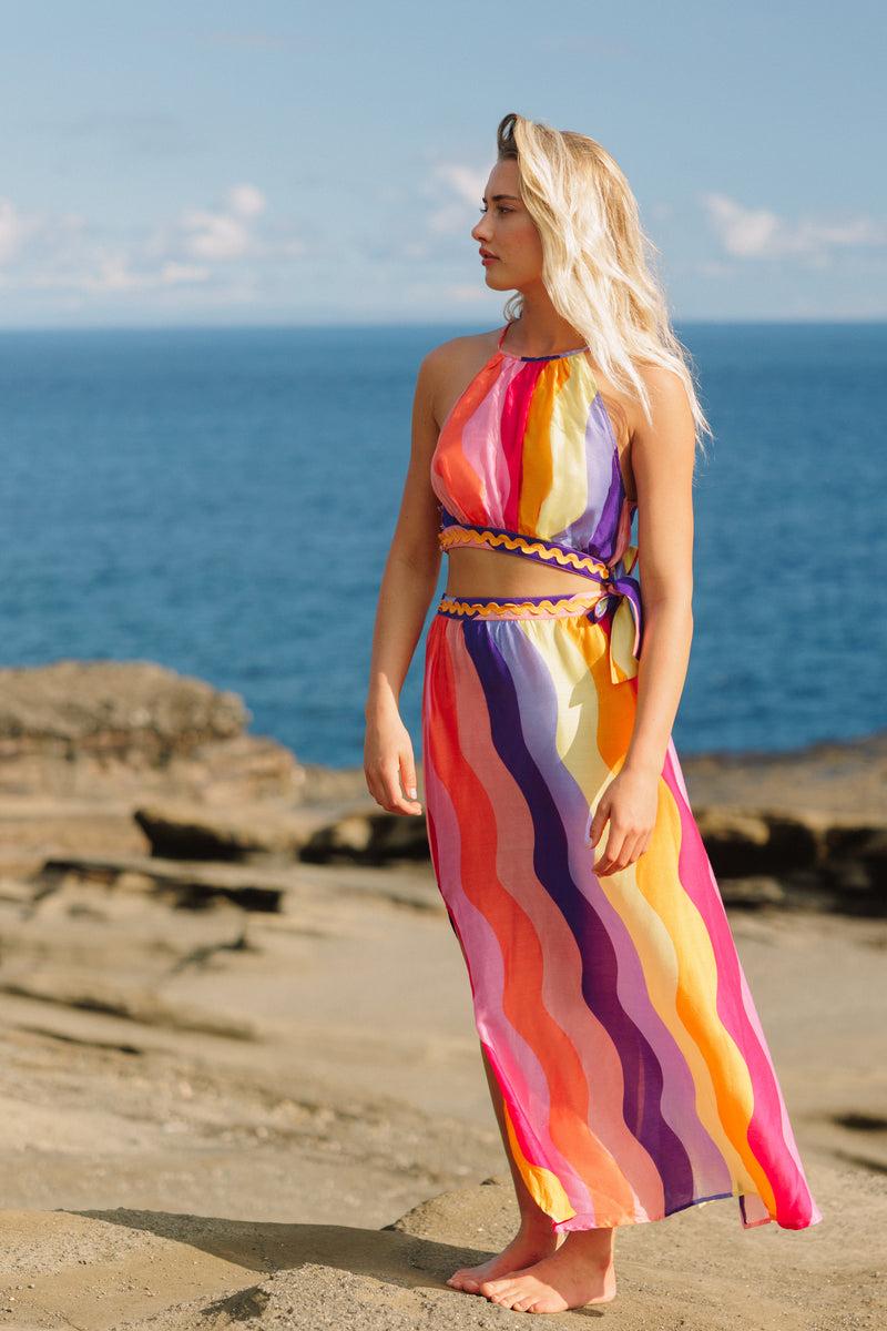 Sundress JANET LONG DRESS CAPRI MULTICOLOR