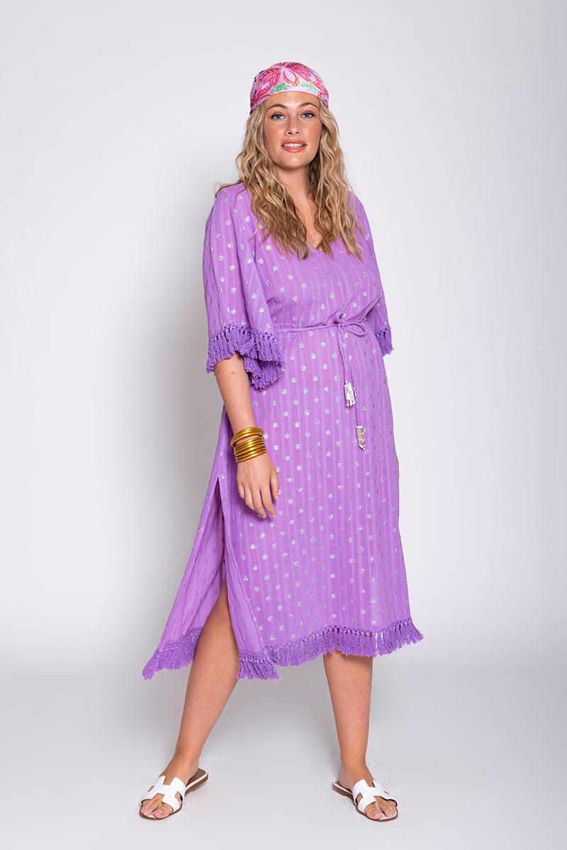 sundress JANNA LONG DRESS DUBAI LAVENDER