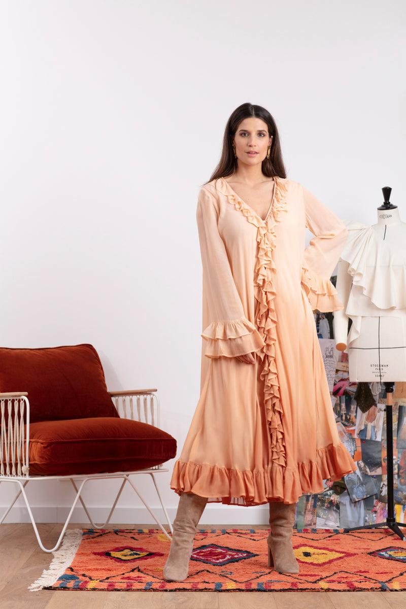 Sundress JASPER LONG TIE AND DYE DESERT