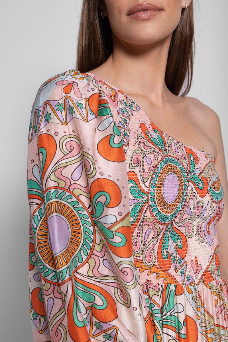 Sundress JOANNA LONG DRESS HAVANA TUTTI FRUTTI