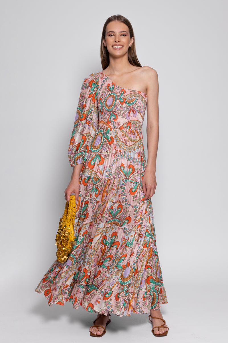 Sundress JOANNA LONG DRESS HAVANA TUTTI FRUTTI