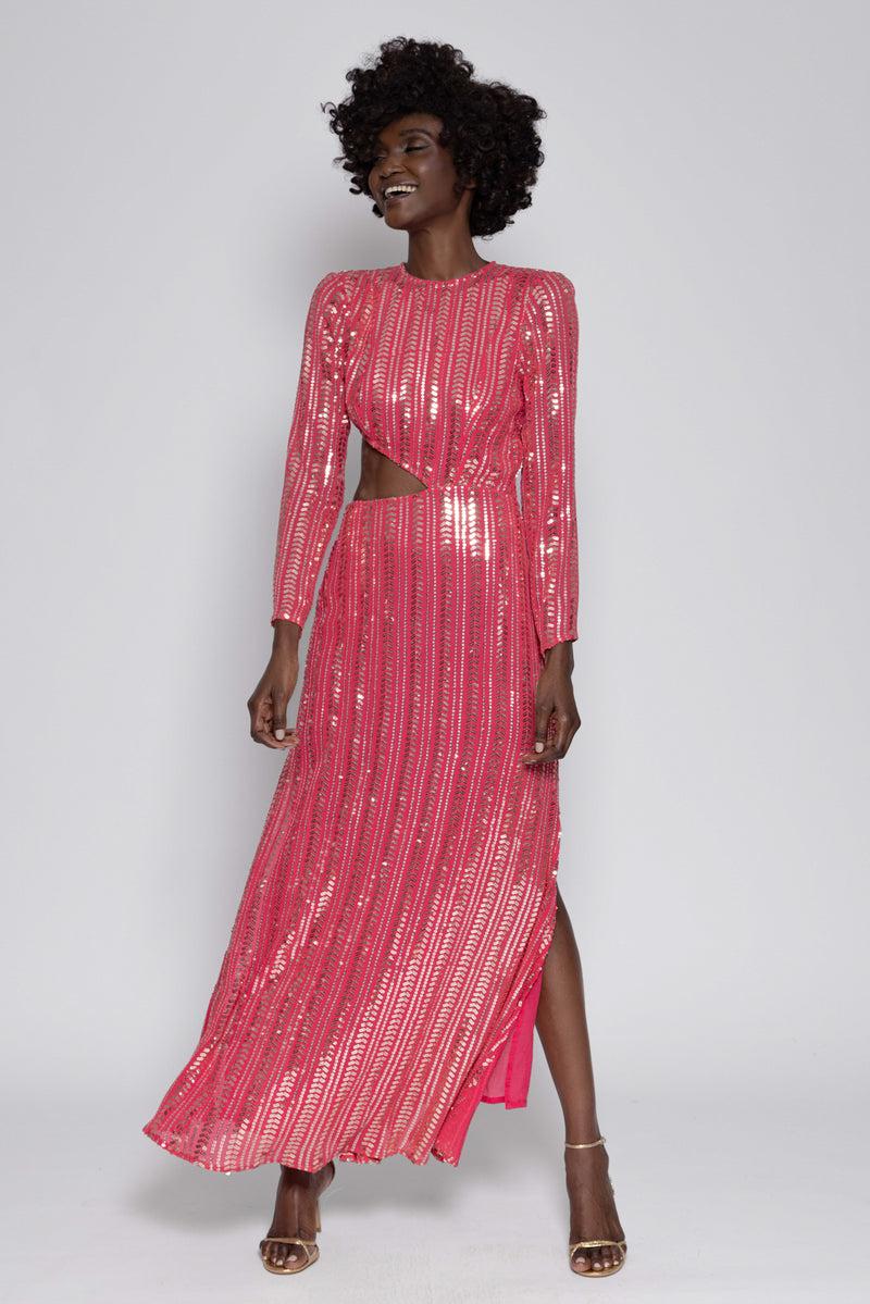 Sundress JODIE LONG DRESS BORA BORA RASPBURRY