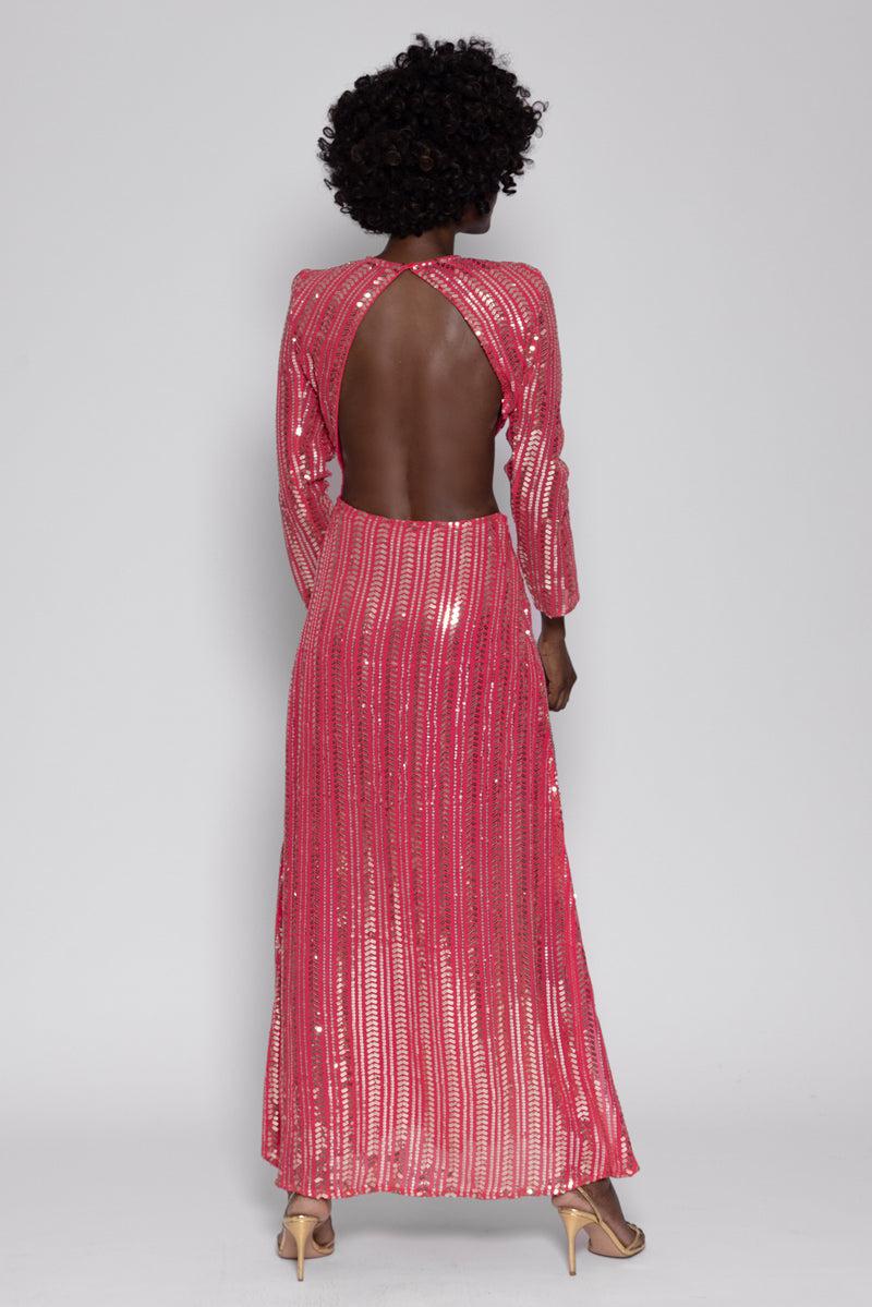 Sundress JODIE LONG DRESS BORA BORA RASPBURRY