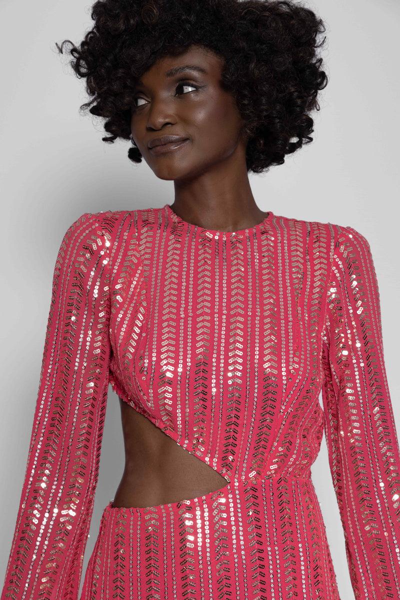 Sundress JODIE LONG DRESS BORA BORA RASPBURRY