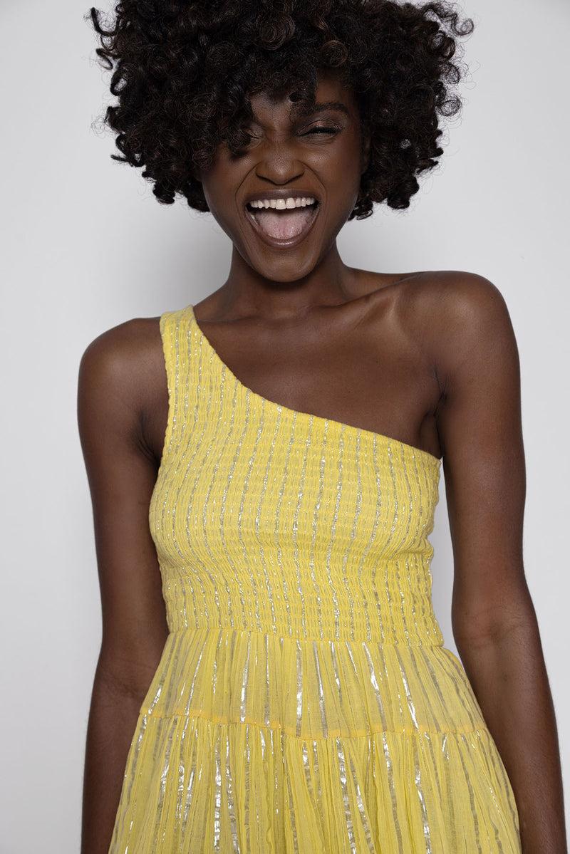 Sundress JOE SHORT DRESS ATHENE YELLOW