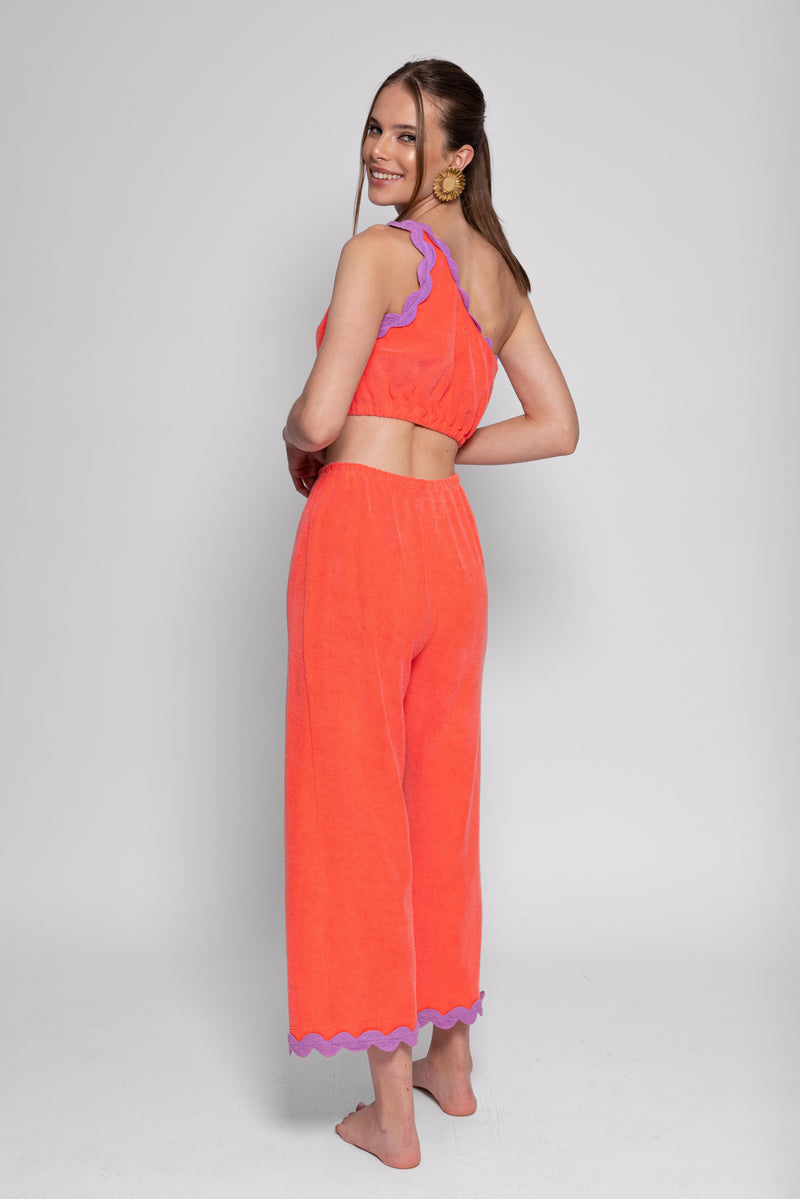 Sundress JORDAN SET TERRY NEON CORAL
