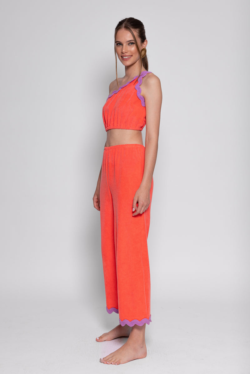 Sundress JORDAN SET TERRY NEON CORAL