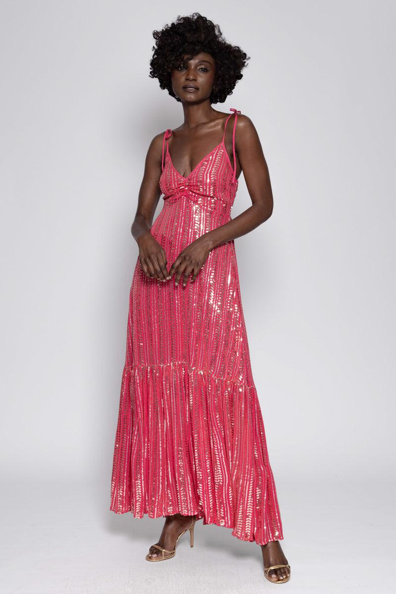 Sundress LAURINE LONG DRESS BORA BORA RASPBERRY