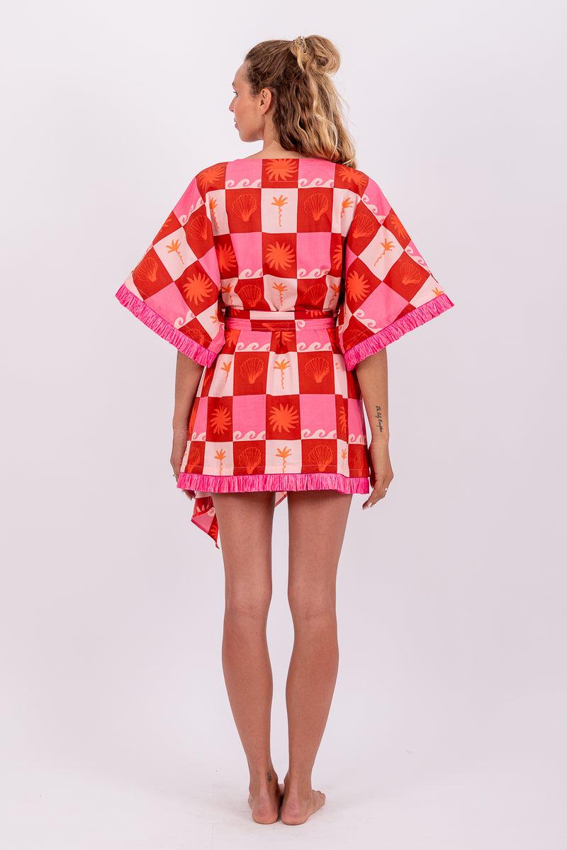 Sundress LEANDRINE SHORT DRESS