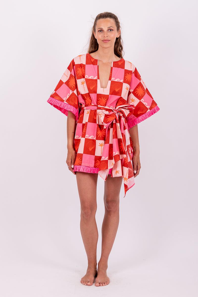 sundress LEANDRINE SHORT DRESS