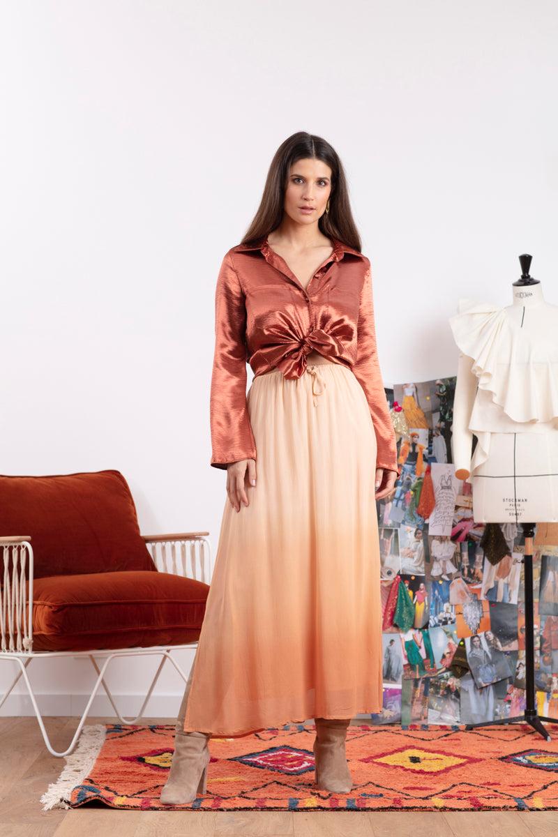 sundress LILA SKIRT TIE AND DYE DESERT