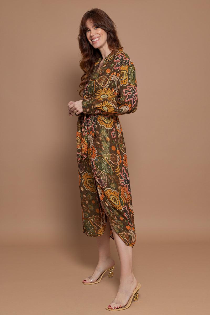 sundress LILIANA LONG DRESS MABELLA RIO PRINT