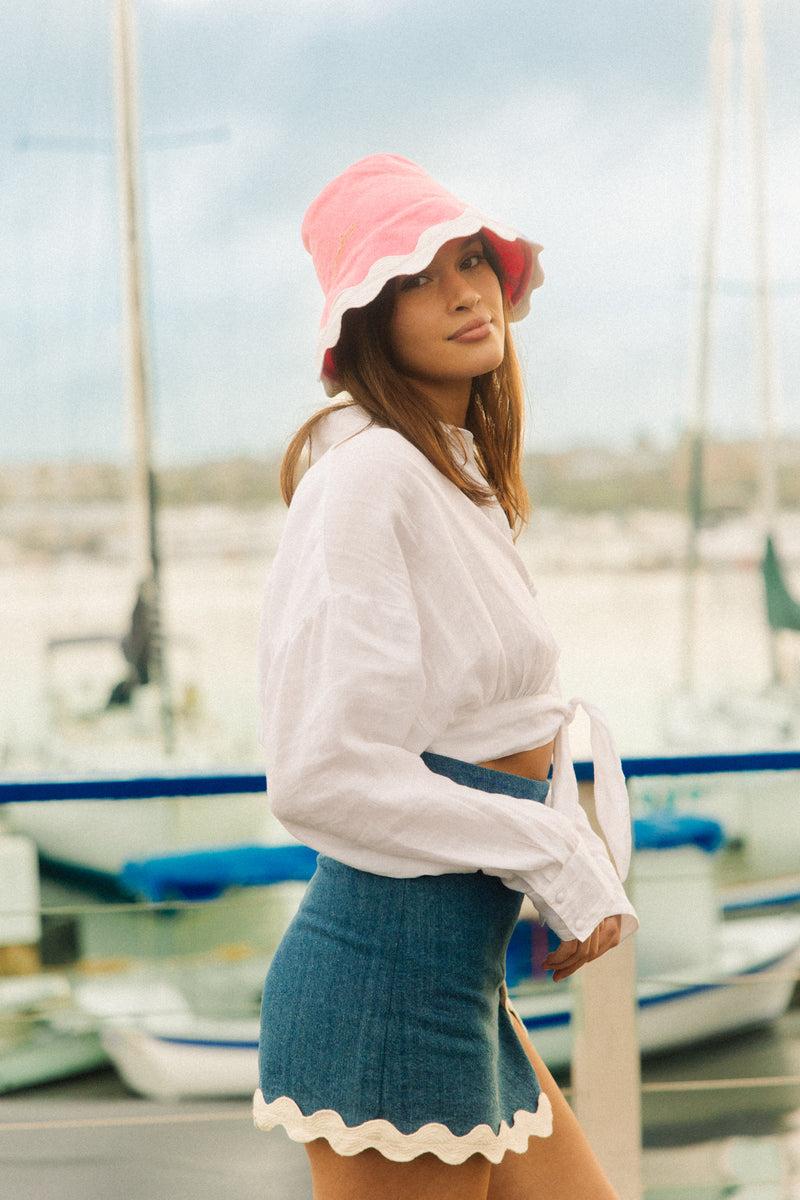 Sundress LUANA SHIRT LINEN COTTON WHITE