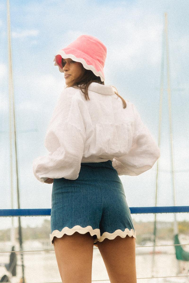 Sundress LUANA SHIRT LINEN COTTON WHITE