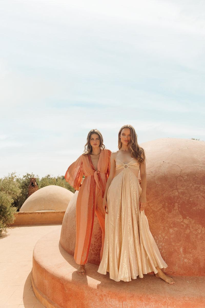 Sundress MAGDA LONG DRESS IOS GOLD