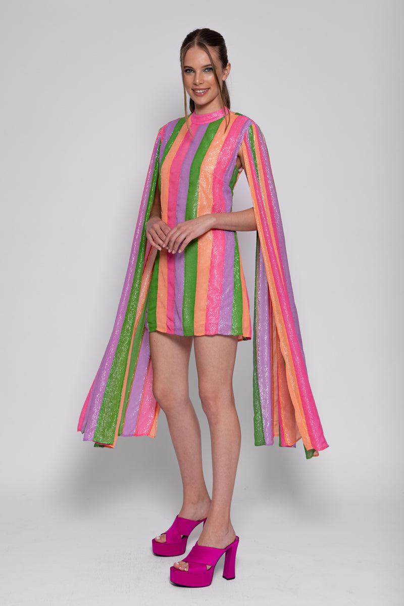 Sundress MAHINA SHORT DRESS MARBELLA MIX PRINTEMPS