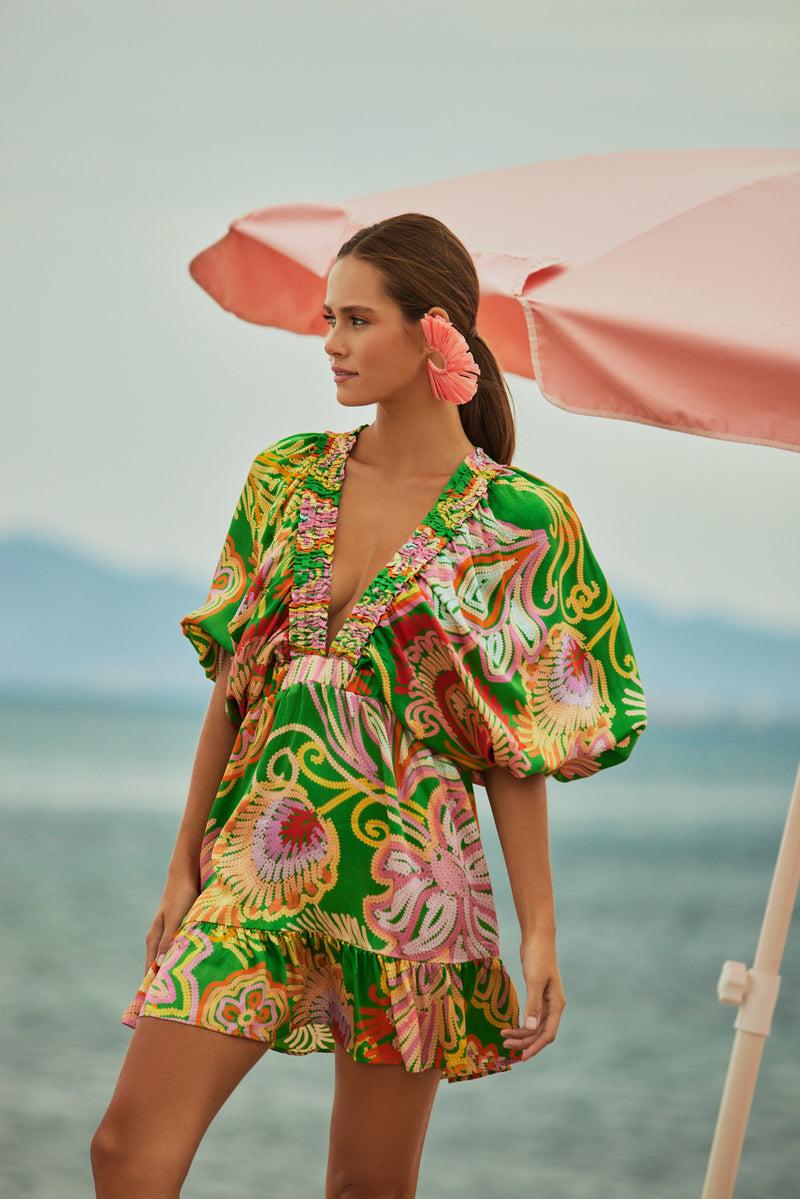 sundress MARINE SHORT DRESS