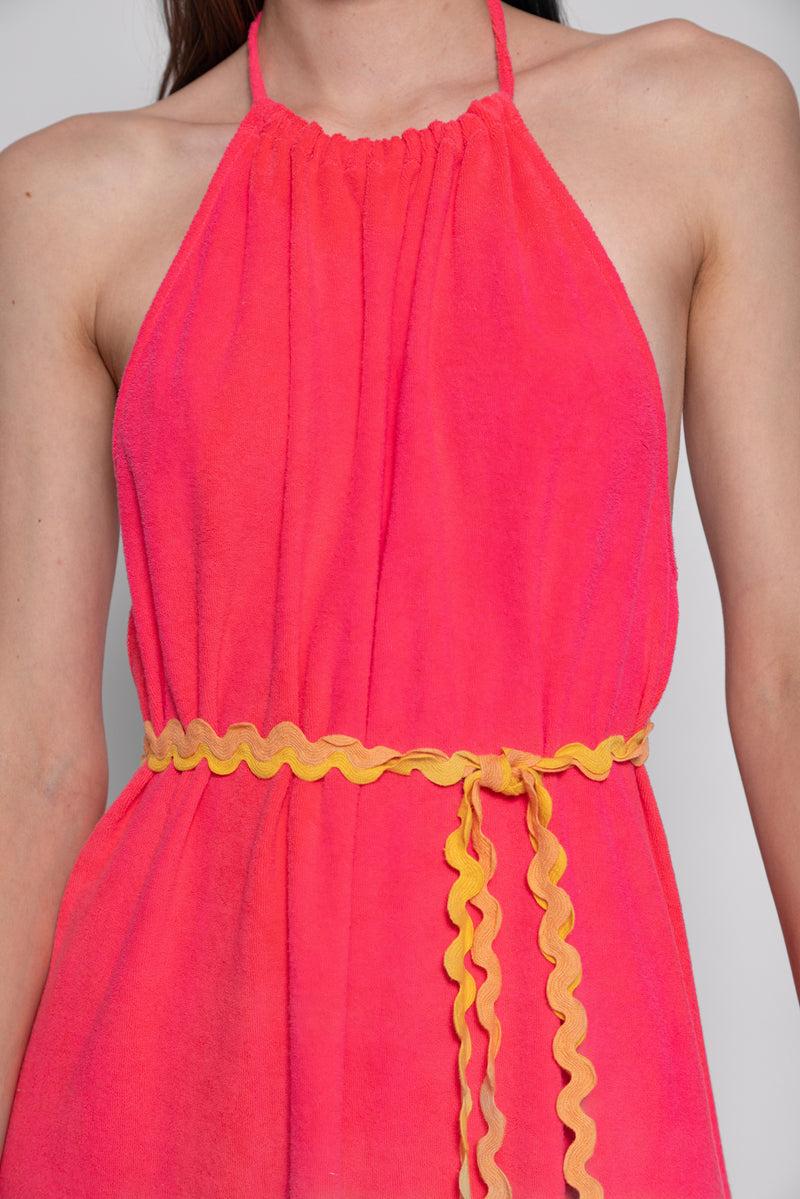 Sundress MARLA LONG DRESS TERRY FUCHSIA