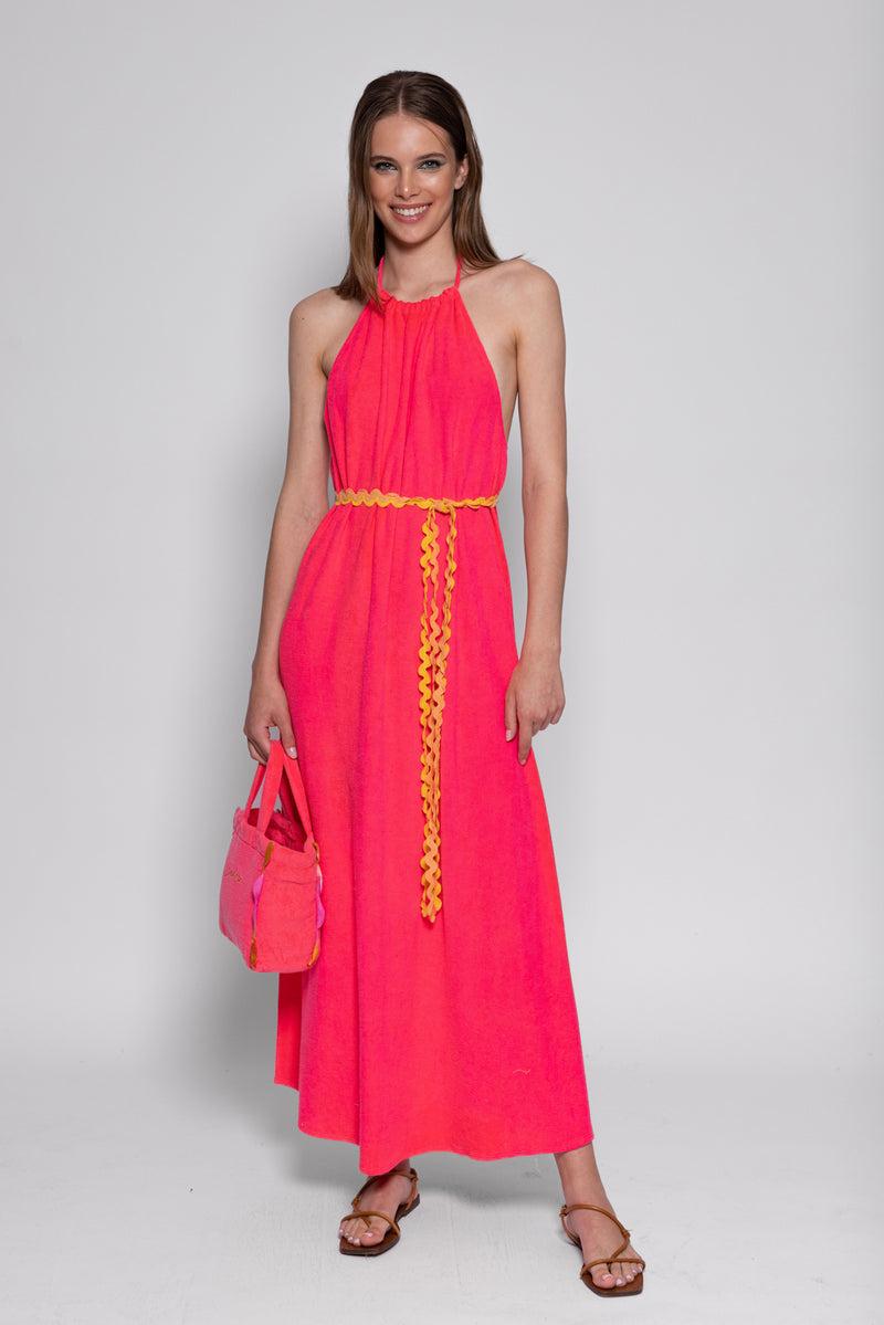 Sundress MARLA LONG DRESS TERRY FUCHSIA