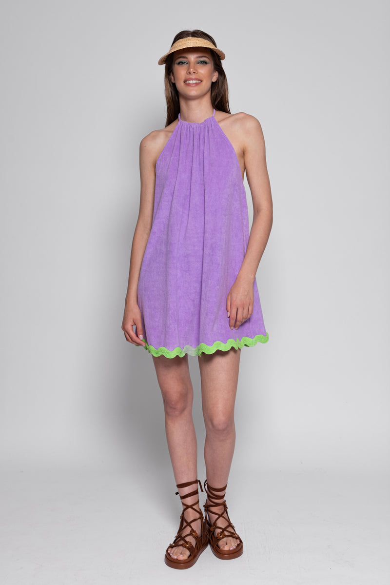 Sundress MARLA SHORT DRESS TERRY LAVENDER