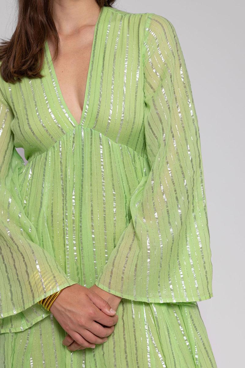 Sundress MAUD LONG DRESS ATHENE LIME