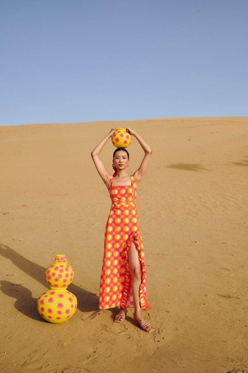 sundress MIRETTE LONG DRESS