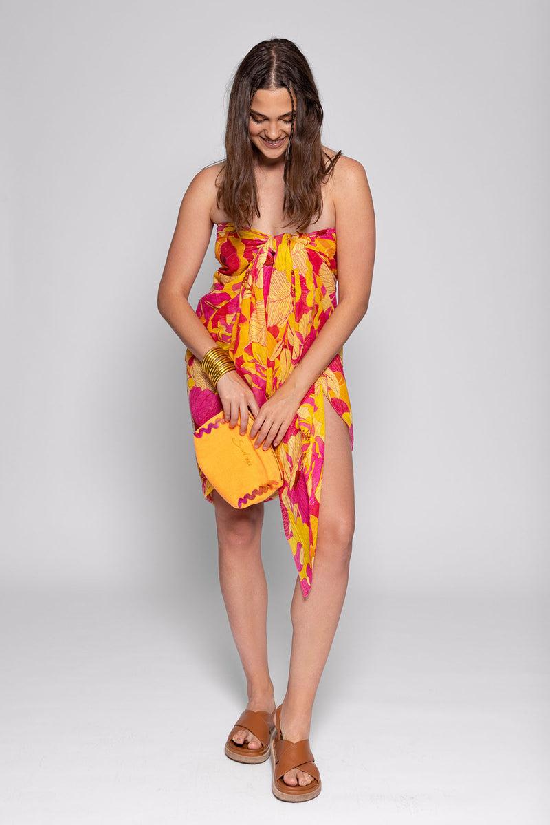 Sundress PAREO FLOWERS PRINT